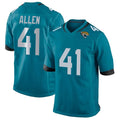 Vanessashop J.Jaguars #41 Josh Hines-Allen Player Teal Prowler Throwback Limited Home Game Stitched Jerseys
