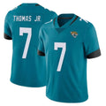 Vanessashop J.Jaguars #7 Brian Thomas Jr. Player Teal Vapor Untouchable Limited Home Game Stitched Jerseys