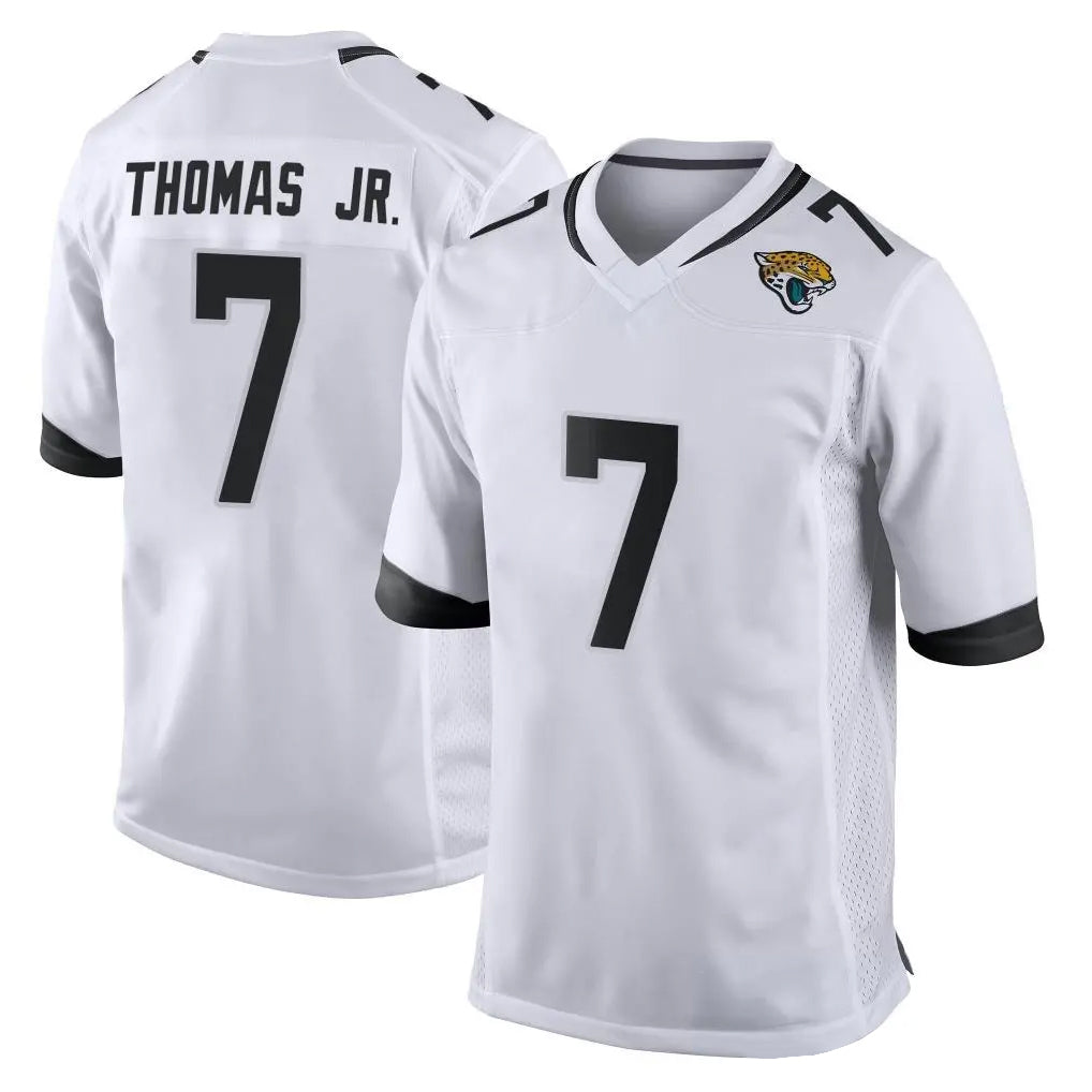 Vanessashop J.Jaguars #7 Brian Thomas Jr. Player White Home Game Stitched Jerseys