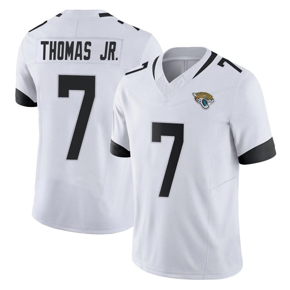 Vanessashop J.Jaguars #7 Brian Thomas Jr. Player White Vapor F.U.S.E. Limited Home Game Stitched Jerseys