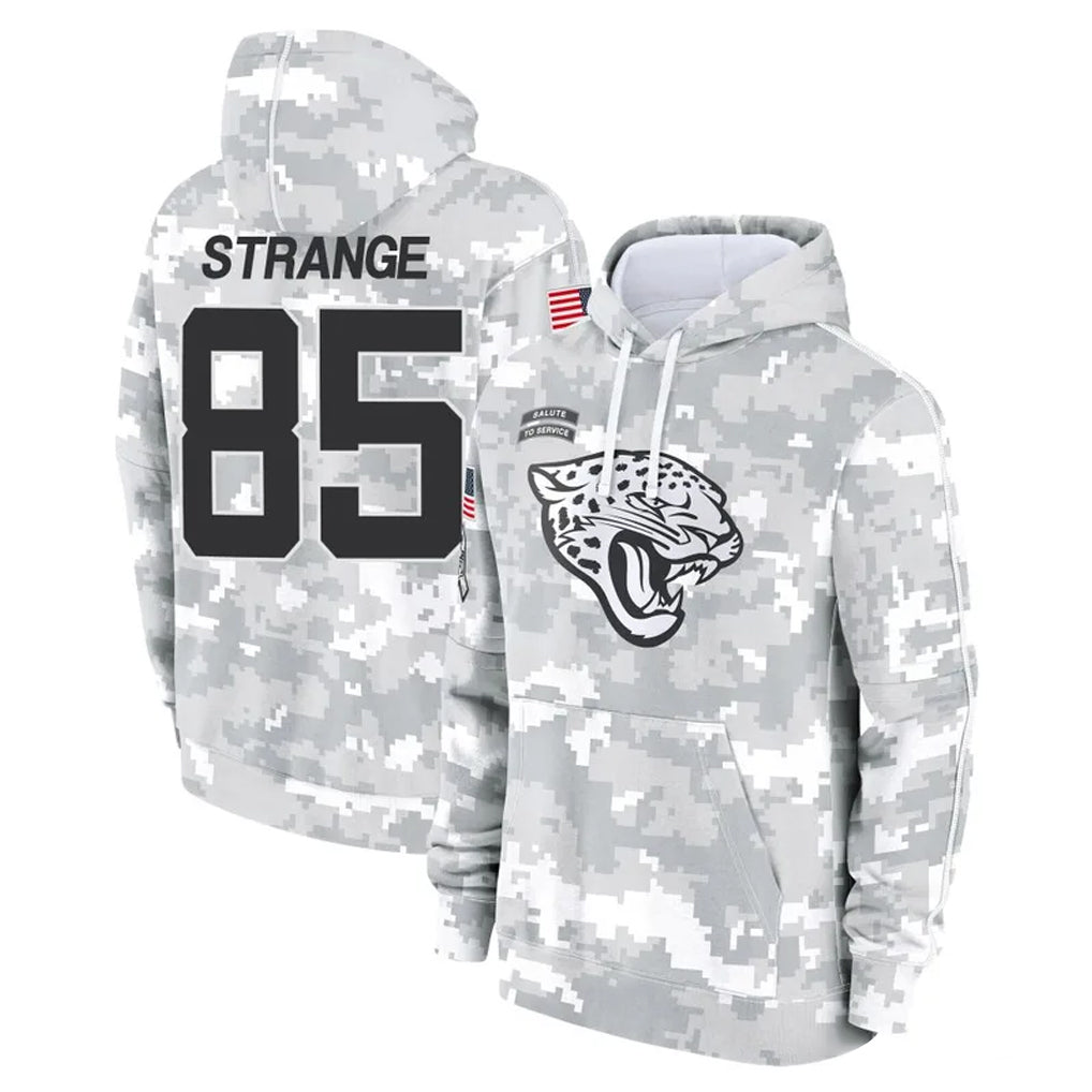 Vanessashop J.Jaguars #85 Brenton Strange Player Arctic Camo Salute To Service Limited Game Stitched Jerseys
