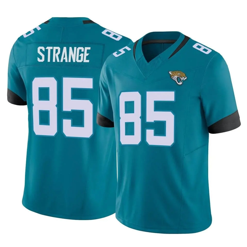 Vanessashop J.Jaguars #85 Brenton Strange Player Teal Vapor Untouchable Limited Home Game Stitched Jerseys