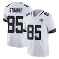 Vanessashop J.Jaguars #85 Brenton Strange Player White Vapor F.U.S.E. Limited Home Game Stitched Jerseys