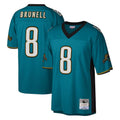 Vanessashop J.Jaguars #8 Mark Brunell?Player Teal Mitchell & Ness Legacy Home Game Stitched Jerseys