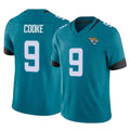 Vanessashop J.Jaguars #9 Logan Cooke Player Teal Vapor F.U.S.E. Limited Home Game Stitched Jerseys