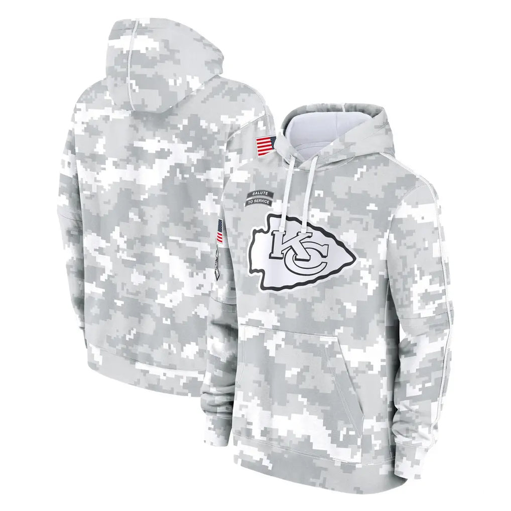 Vanessashop KC.Chiefs Arctic Camo Salute to Service Hoodies Limited Game Blank Player Stitched Jerseys