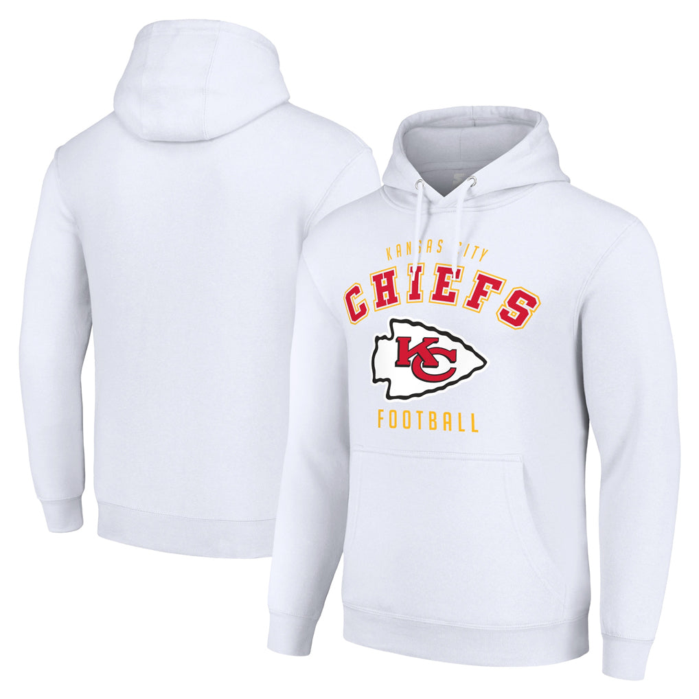Vanessashop KC.Chiefs White Pullover Hoodies Limited Blank Player Stitched Jerseys