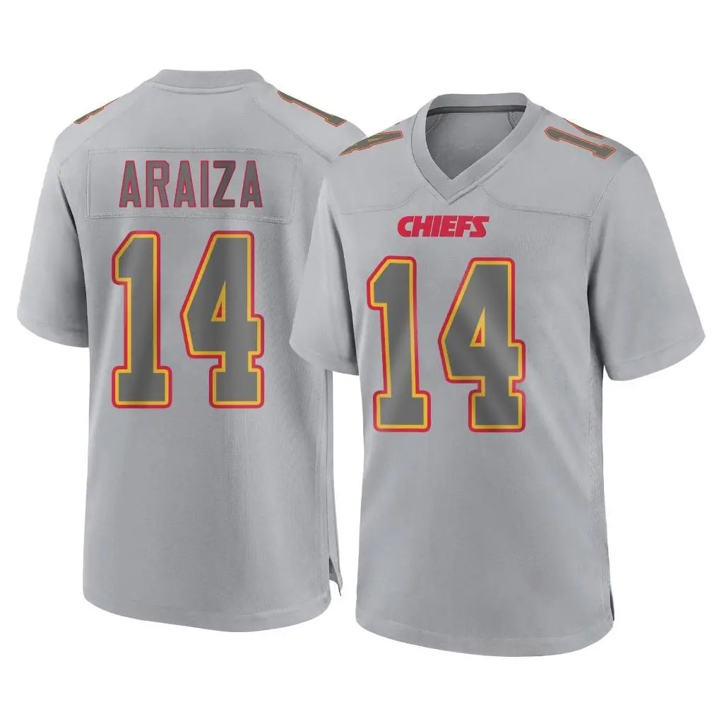 Vanessashop KC.Chiefs #14 Matt Araiza Player Gray Atmosphere Fashion Game Stitched Jerseys