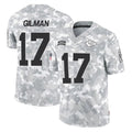 Vanessashop KC.Chiefs #17 Alohi Gilman Player Arctic Camo Salute To Service Limited Game Stitched Jerseys