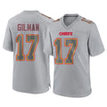 Vanessashop KC.Chiefs #17 Alohi Gilman Player Gray Atmosphere Fashion Game Stitched Jerseys