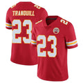 Vanessashop KC.Chiefs #23 Drue Tranquill Player Red Limited Vapor Untouchable Home Game Stitched Jerseys
