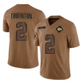 Vanessashop KC.Chiefs #2 Tyquan Thornton Player Brown Salute To Service Limited Stitched Jerseys