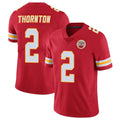 Vanessashop KC.Chiefs #2 Tyquan Thornton Player Red Limited Vapor Untouchable Home Game Stitched Jerseys