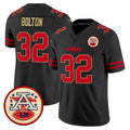 Vanessashop KC.Chiefs #32 Nick Bolton Player Black Limited Vapor F.U.S.E. Home Game Stitched Jerseys
