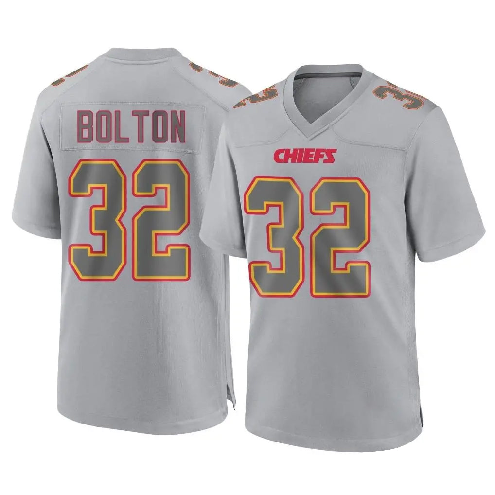 Vanessashop KC.Chiefs #32 Nick Bolton Player Gray Atmosphere Fashion Game Stitched Jerseys