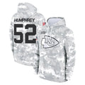 Vanessashop KC.Chiefs #52 Creed Humphrey Player Arctic Camo Salute to Service Hoodies Limited Game Stitched Jerseys