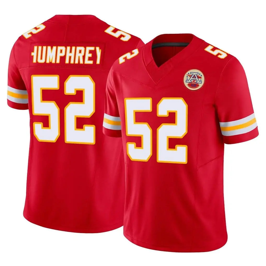 Vanessashop KC.Chiefs #52 Creed Humphrey Player Red Limited Vapor F.U.S.E. Home Game Stitched Jerseys
