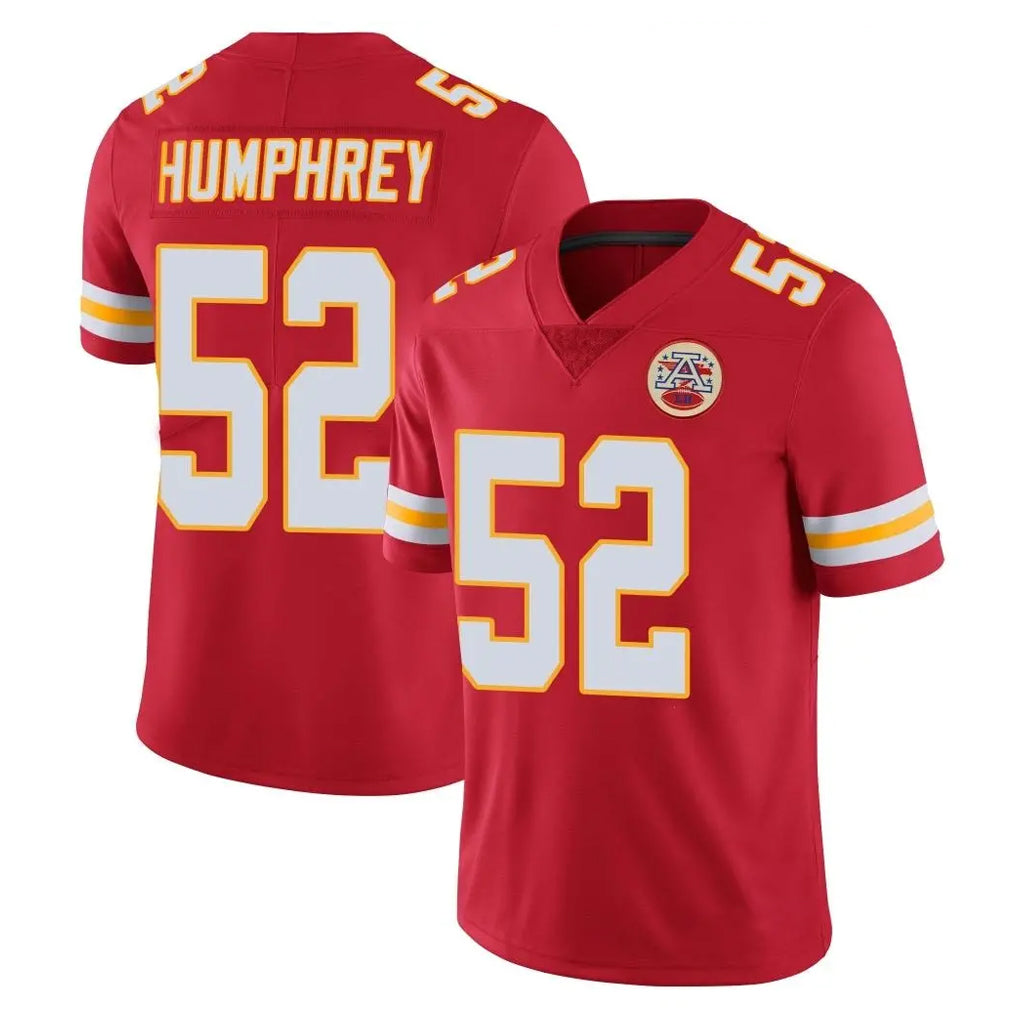 Vanessashop KC.Chiefs #52 Creed Humphrey Player Red Limited Vapor Untouchable Home Game Stitched Jerseys