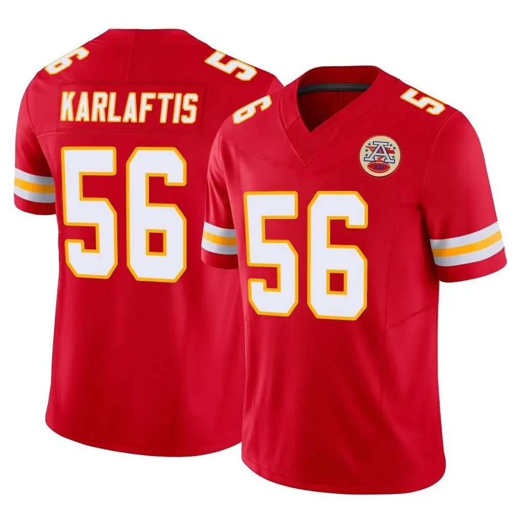 Vanessashop KC.Chiefs #56 George Karlaftis Player Red Limited Vapor F.U.S.E. Home Game Stitched Jerseys