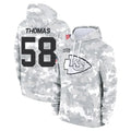Vanessashop KC.Chiefs #58 Derrick Thomas Player Arctic Camo Salute to Service Hoodies Stitched Jerseys