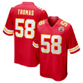 Vanessashop KC.Chiefs #58 Derrick Thomas Player Red Home Game Stitched Jerseys