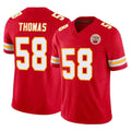 Vanessashop KC.Chiefs #58 Derrick Thomas Player Red Limited Vapor F.U.S.E. Home Game Stitched Jerseys