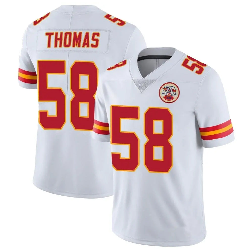 Vanessashop KC.Chiefs #58 Derrick Thomas White Limited Vapor Untouchable Home Game Stitched Jerseys