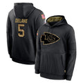 Vanessashop KC.Chiefs #5 Mansoor Delane Player Black Salute to Service Hoodies Limited Game Stitched Jerseys