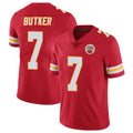 Vanessashop KC.Chiefs #7 Harrison Butker Player Red Limited Vapor Untouchable Home Game Stitched Jerseys