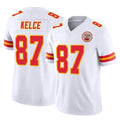 Vanessashop KC.Chiefs #87 Travis Kelce Player White Limited Vapor F.U.S.E. Home Game Stitched Jerseys