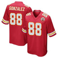 Vanessashop KC.Chiefs #88 Tony Gonzalez Player Red Home Game Stitched Jerseys