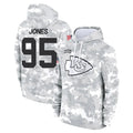 Vanessashop KC.Chiefs #95 Chris Jones Player Arctic Camo Salute to Service Hoodies Limited Game Stitched Jerseys
