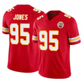 Vanessashop KC.Chiefs #95 Chris Jones Player Red Limited Vapor F.U.S.E. Home Game Stitched Jerseys