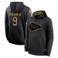 Vanessashop KC.Chiefs #9 Kenneth Walker III Player Black Salute to Service Hoodies Limited Game Stitched Jerseys