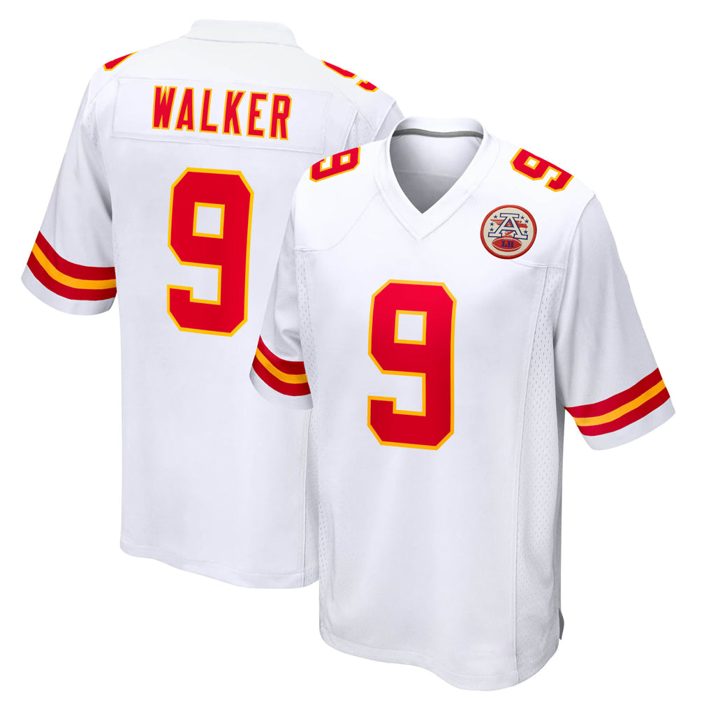 Vanessashop KC.Chiefs #9 Kenneth Walker III Player White Home Game Stitched Jerseys