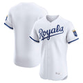 Vanessashop KC.Royals White Alt Limited Elite Home Blank Player Stitched Jerseys