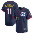 Vanessashop KC.Royals #11 Maikel Garcia Player Navy Limited American League All-Star Edition Stitched Jerseys
