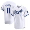 Vanessashop KC.Royals #11 Maikel Garcia Player White Alt Limited Home Stitched Jerseys