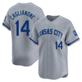 Vanessashop KC.Royals #14 Jac Caglianone Player Gray Limited Home Stitched Jerseys