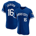 Vanessashop KC.Royals #16 Bo Jackson Player Royal City Connect Limited Elite Home Game Stitched Jerseys