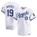Vanessashop KC.Royals #19 Michael Massey Player White Alt Limited Home Stitched Jerseys