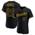 Vanessashop KC.Royals #28 Kyle Isbel Player Black Snake Skin City Limited Elite Stitched Jerseys