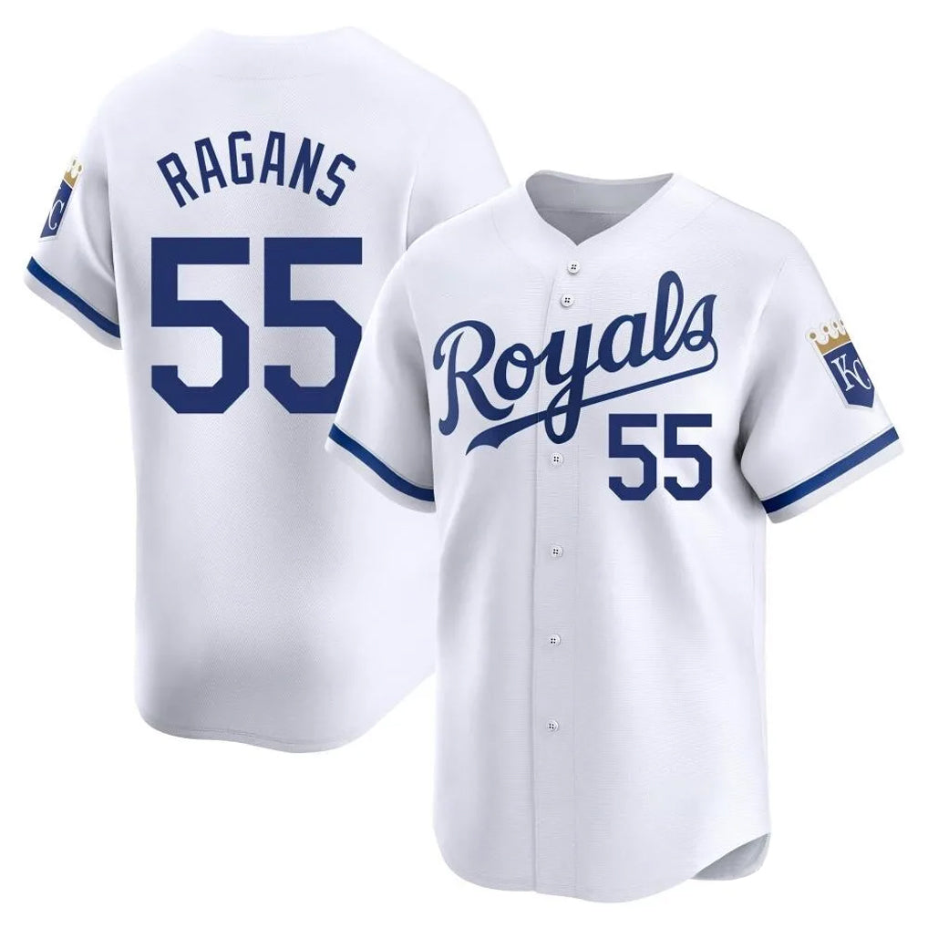 Vanessashop KC.Royals #55 Cole Ragans Player White Alt Limited Home Stitched Jerseys