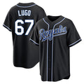 Vanessashop KC.Royals #67 Seth Lugo Player Black Carbon Fashion Home Game Stitched Jerseys