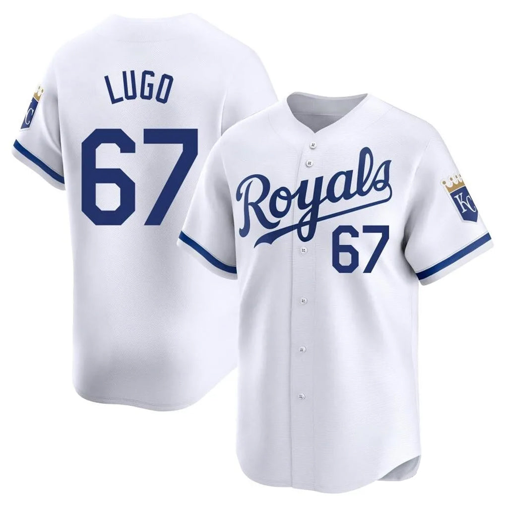 Vanessashop KC.Royals #67 Seth Lugo Player White Alt Limited Home Stitched Jerseys