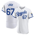Vanessashop KC.Royals #67 Seth Lugo Player White Limited Elite Home Game Stitched Jerseys