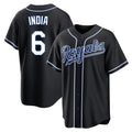 Vanessashop KC.Royals #6 Jonathan India Player Black Carbon Fashion Home Game Stitched Jerseys