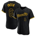 Vanessashop KC.Royals #6 Jonathan India Player Black Snake Skin City Limited Elite Stitched Jerseys