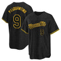 Vanessashop KC.Royals #9 Vinnie Pasquantino Player Black Snake Skin City Game Stitched Jerseys