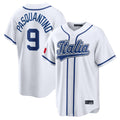 Vanessashop KC.Royals #9 Vinnie Pasquantino Player White Italy 2026 WBC Classic Home Stitched Jerseys
